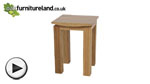 Watch Tokyo Solid Oak Lamp Table video