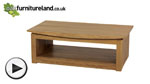 Watch Tokyo Solid Oak Large Coffee Table video