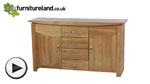 Watch Tokyo Solid Oak Large Sideboard video