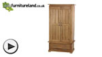 Watch Tokyo Solid Oak Wardrobe video